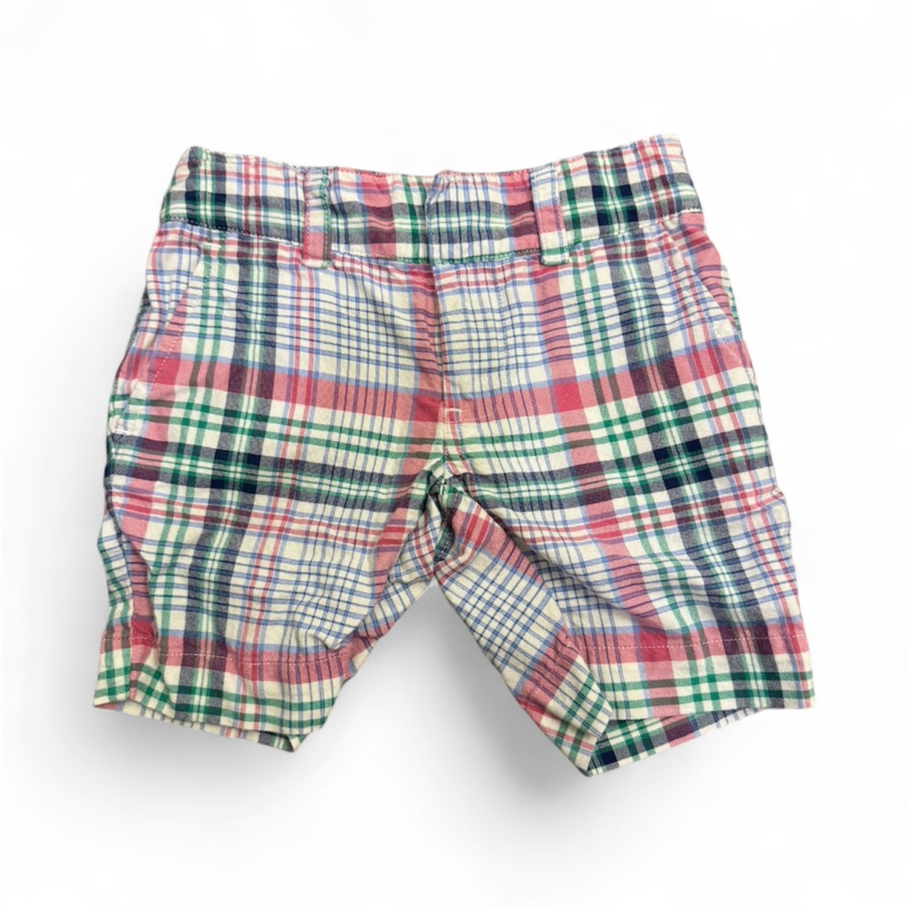 Ralph Lauren Plaid Shorts -Red,Green, Blue size 4T- perfect Easter shorts